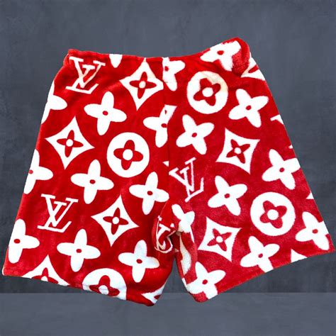 lv fuzzy shorts